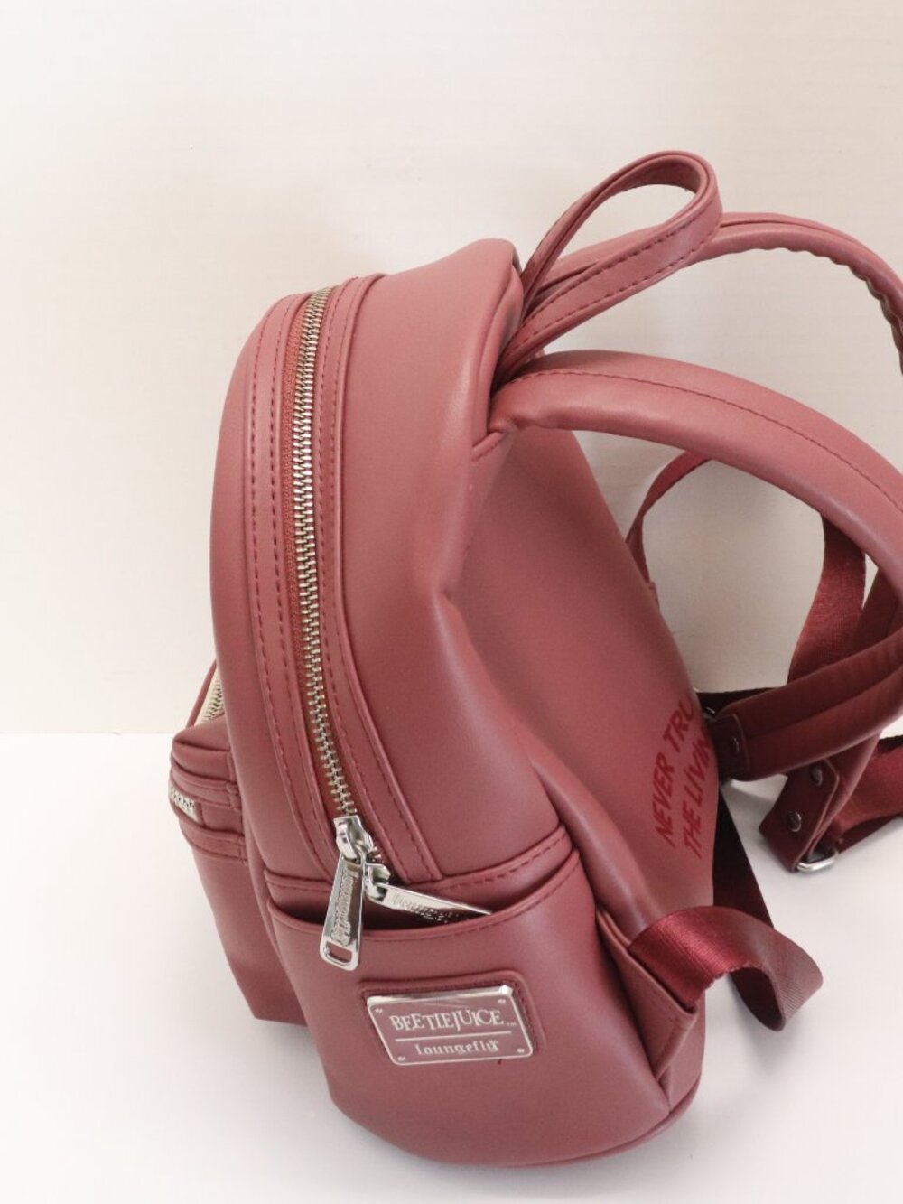 Loungefly Beetlejuice Recently Deceased Women's Mini Backpack Faus Leather - Picture 5 of 8